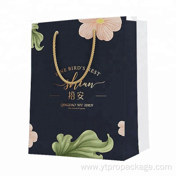 Personalized Printed luxury gift kraft paper shopping bag